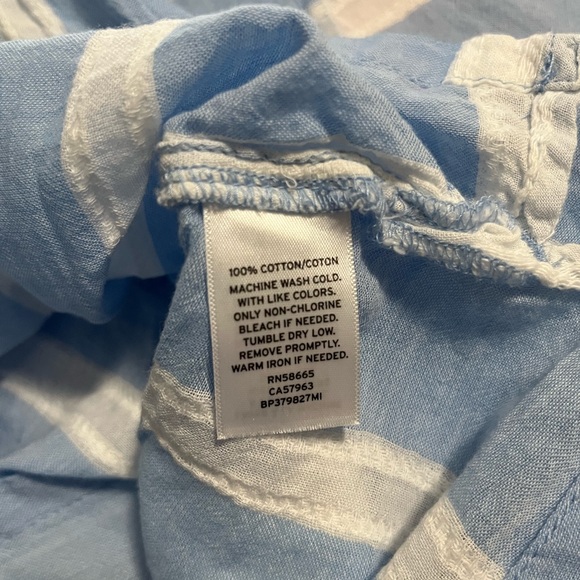 BP Striped Tie Back Blouse - Size XS. - Picture 10 of 11